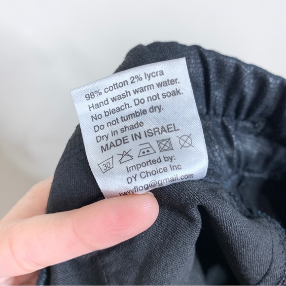 Bevy Flog Shely Black Snake Drawstring Pants (Sz 25) - Picture 12 of 12